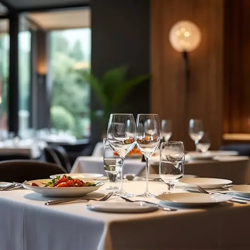 Plead Food in a Fine Dining Restaurant