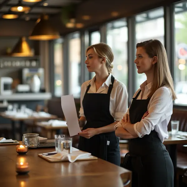 2 Ladies having a meeting